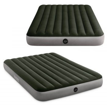 Divguļamais piepūšamais matracis Intex 64109, 203x152x25 cm, zaļš