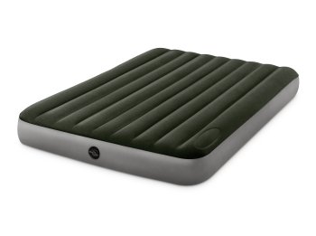 Divguļamais piepūšamais matracis INTEX 64763 ar iebūvētu pumpi, 203x152 cm