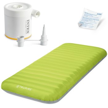 Piepūšamais matracis 191x76x17 cm ar elektrisko sūkni INTEX 64097