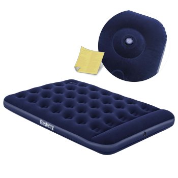 Piepūšamais matracis 191x137x28 cm ar iebūvētu kājas pumpi Bestway 67225