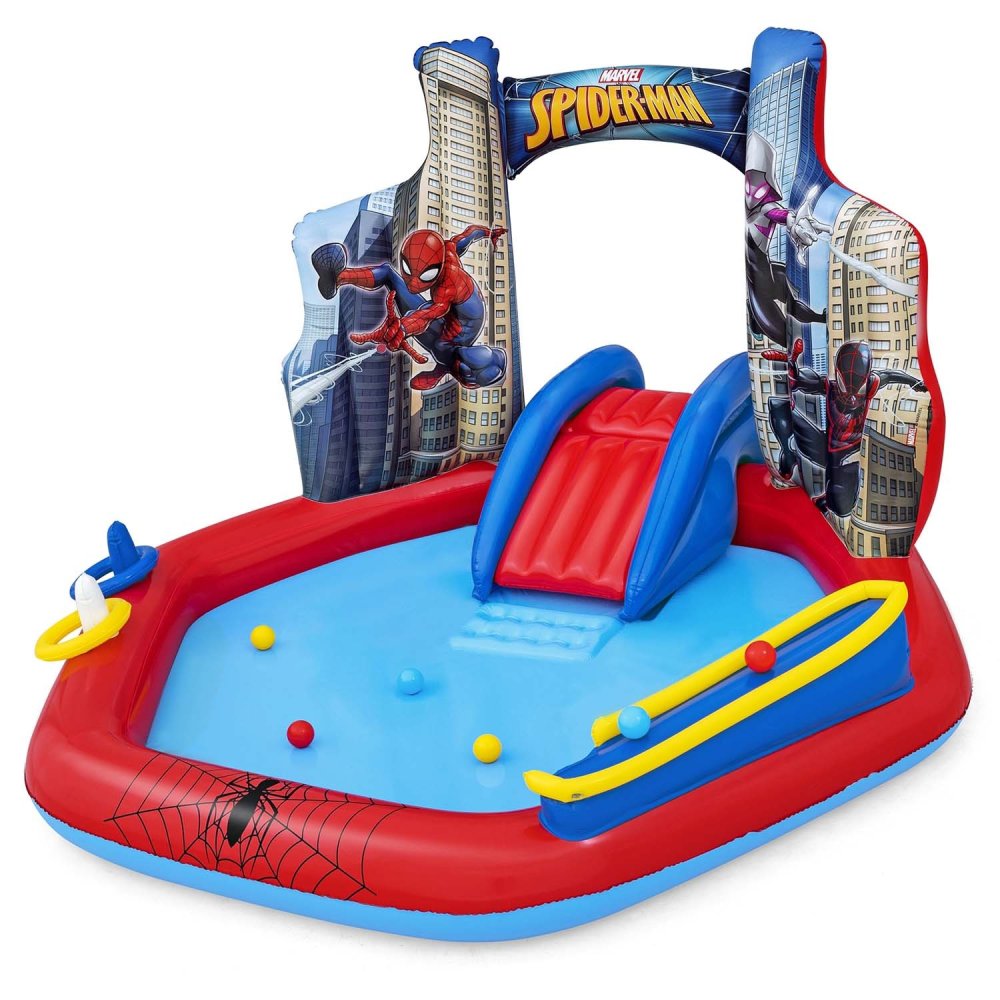 Piepūšamais rotaļu laukums Spider-Man 211x206x127 cm Bestway 98793 (1)