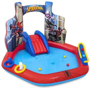 Piepūšamais rotaļu laukums Spider-Man 211x206x127 cm Bestway 98793