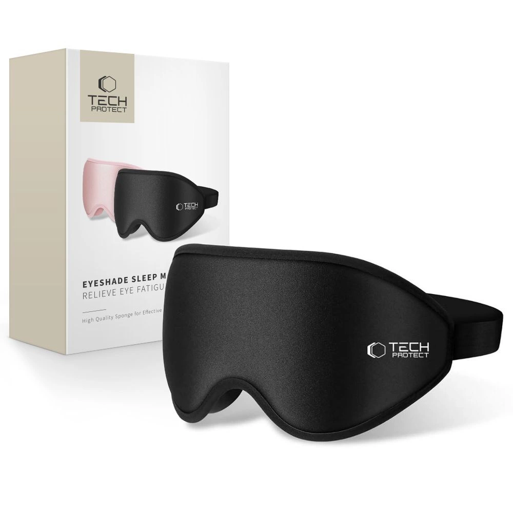 TECH-PROTECT ACU AIZSEGS MIEGA MASKA MATĒTS MELNS | EYESHADE SLEEP MASK MATTE BLACK