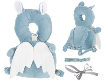 Bērnu Aizsargājoša Drošības Mugursoma Spilvens Galvas Aizsargs, Sikspārnis | Baby Head Protection Safety Backpack