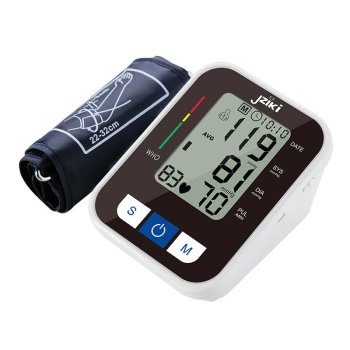 Pārnēsājams Rokas Augšdelma Asinsspiediena Mērītājs Tonometrs ZK-B872YA | Portable Blood Pressure Meter Heart Rate Monitor