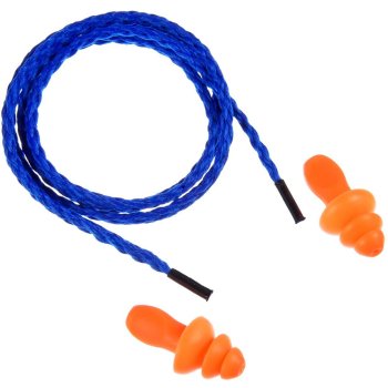 Vairākkārt lietojami ausu aizbāžņi + aukla | Reusable earplugs stoppers cord