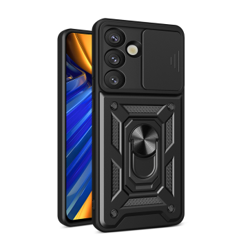 Gogole Pixel 10 Pro XL Armor Guard TPU Hybrid Camshield Case Cover, Black | Telefona Vāciņš Maciņš Apvalks Bampers