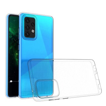 Samsung Galaxy A52 (SM-A525F/DS) / A52s (SM-A528B) Ultraslim TPU Case Cover, Transparent | Caurspīdīgs Silikona Vāciņš Maciņš Apvalks Bampers