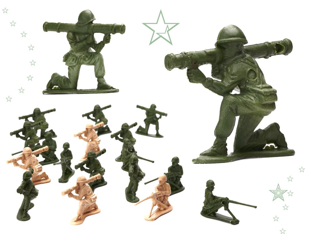 Rotaļu Spēļu Karavīri Ieroči Militārā Spectehnika Komplekts, 307 gab. | Set of Toy Soldiers Military Equipment... (7)
