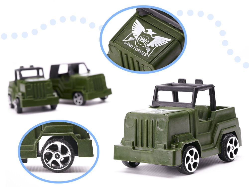 Rotaļu Spēļu Karavīri Ieroči Militārā Spectehnika Komplekts, 307 gab. | Set of Toy Soldiers Military Equipment... (9)