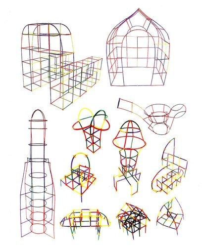 Konstruktors Bloki Salmiņi Komplekts 408 gab. 22408 | Blocks Straws Set (8)