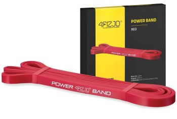 4FIZJO Fitnesa Vingrošanas Gumija Pretestības Slodzes Lente Espanders 13mm, Sarkans | Resistance Loop Power Band