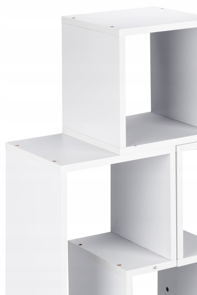 Moduļu plaukts grāmatām un dekoriem ModernHome, balts (1)