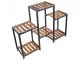 Koka Puķu Plaukts Statīvs, 4 Līmeņu | Wooden Flower Stand