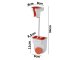 Matu Fēna Turētājs Plaukts Sienas Organizators | Hair Dryer Holder Shelf Wall Organiser