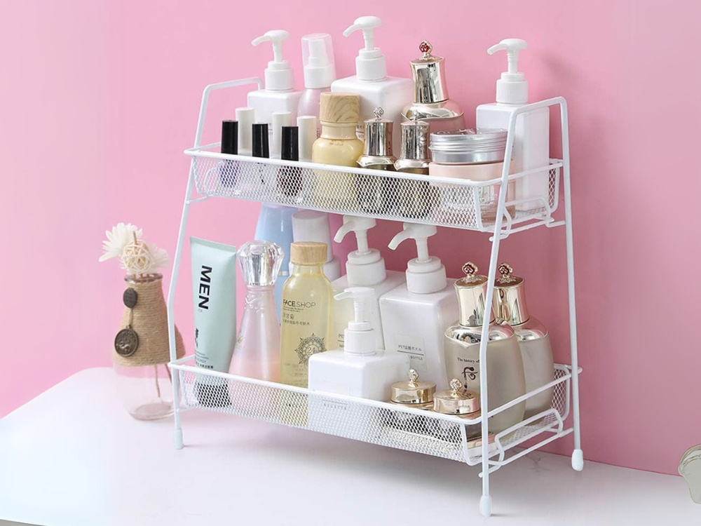 Virtuves plaukts virtuves organizators pastāvīgs divlīmeņu bēniņu garšvielu | Kitchen shelf kitchen organizer... (0)