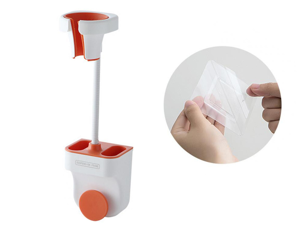 Matu Fēna Turētājs Plaukts Sienas Organizators | Hair Dryer Holder Shelf Wall Organiser (1)