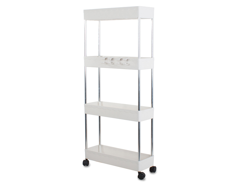 Pārvietojams plaukts uz riteņiem (ratiņi) virtuvei / vannas istabai | Storage Trolley on Wheels (1)