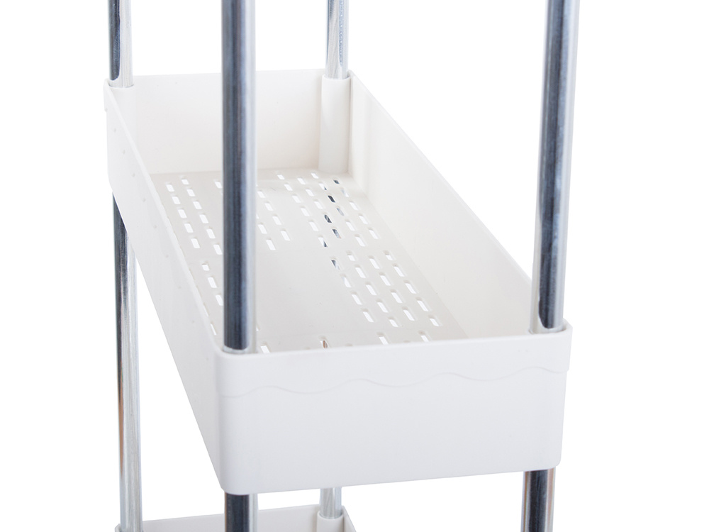 Pārvietojams plaukts uz riteņiem (ratiņi) virtuvei / vannas istabai | Storage Trolley on Wheels (7)