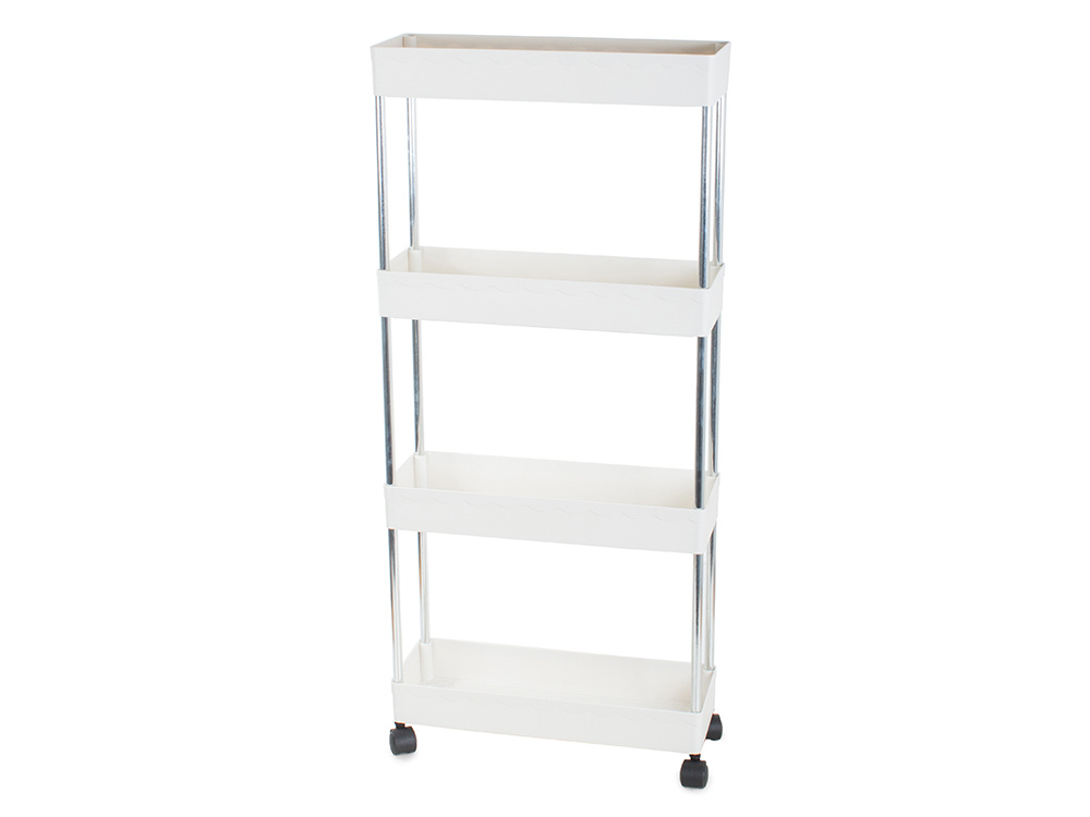 Pārvietojams plaukts uz riteņiem (ratiņi) virtuvei / vannas istabai | Storage Trolley on Wheels (8)