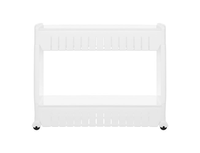 Pārvietojams plaukts uz riteņiem (ratiņi) virtuvei / vannas istabai, Balts | Storage Trolley on Wheels (2)