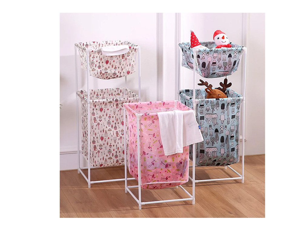 Veļas Drēbju Grozs Organaizers Rotaļlietām, Dažāda skrāsas | Laundry Clothes Toys Basket Organizer Container (0)