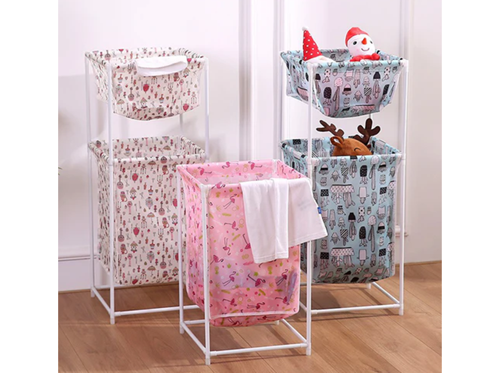 Veļas Drēbju Grozs Organaizers Rotaļlietām, Dažāda skrāsas | Laundry Clothes Toys Basket Organizer Container (3)