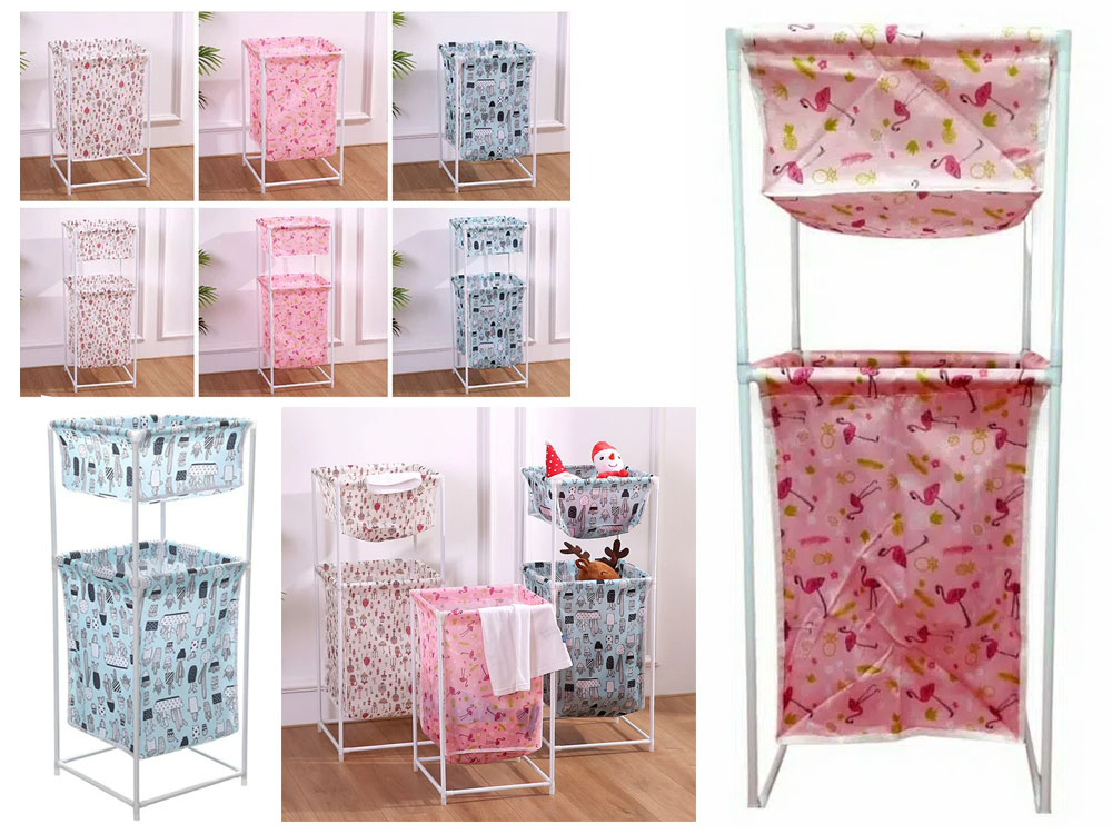 Veļas Drēbju Grozs Organaizers Rotaļlietām, Dažāda skrāsas | Laundry Clothes Toys Basket Organizer Container (4)