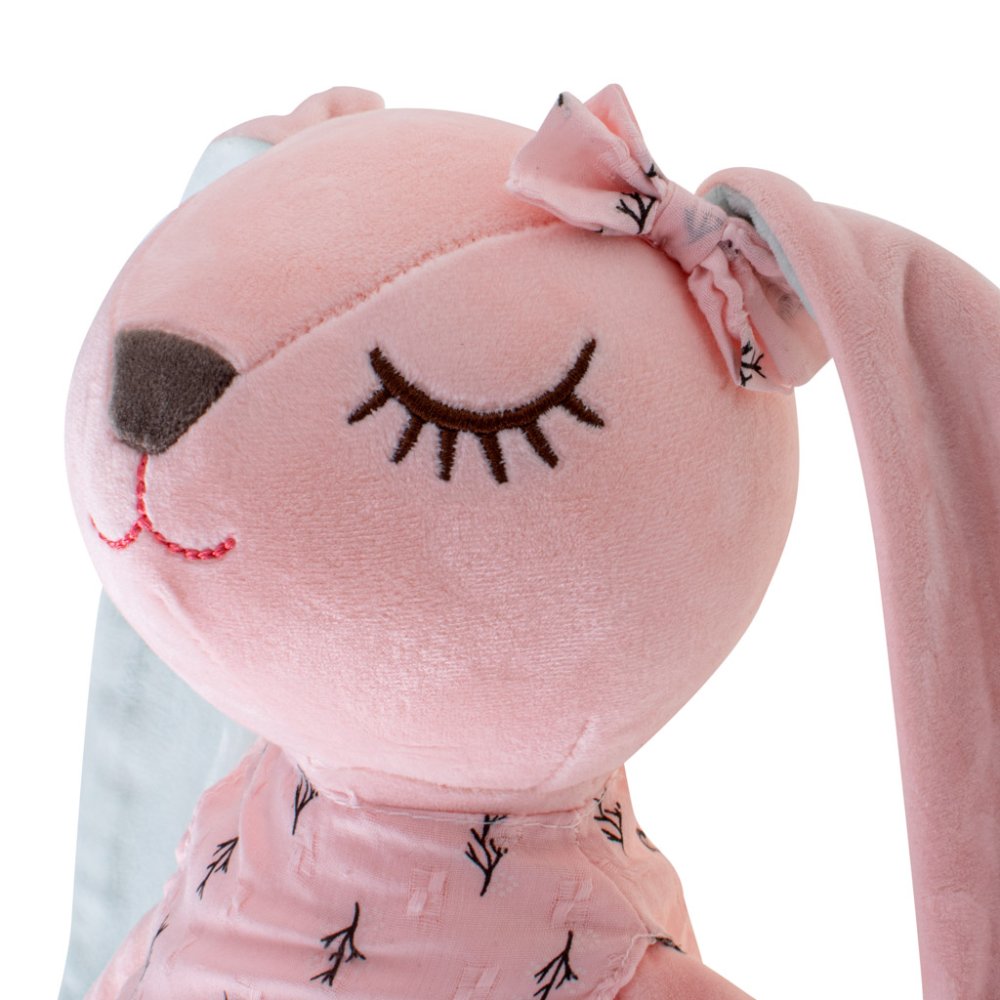 Bērnu Mīksta Plīša Rotaļlieta, 52 cm, Rozā Zaķis | Kids Baby Soft Plush Toy Pink Rabbit (1)