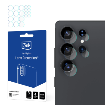 Samsung Galaxy S25 Ultra ( SM-S938 ) Aizmugurējās Kameras Aizsargstikls, 4 gab. | 3MK Lens Protection Back Camera Tempered Glass Protector