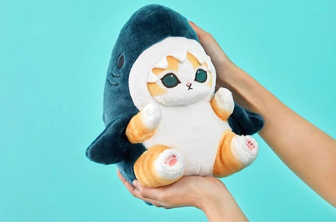 Plīša Rotaļlieta Talismans "Kaķis-Haizivs" | Plush Mascot Toy (1)