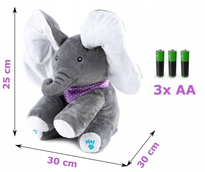 Interaktīvs plīša zilonis | Interactive Plush Elephant (0)