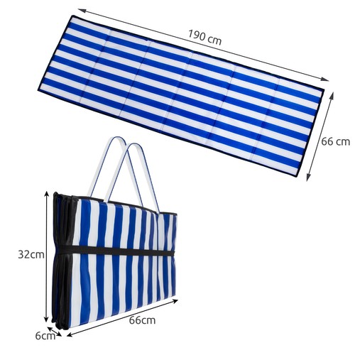 Trizand Pludmales Piknika Paklājs 190x66cm, Zila | Picnic Beach Waterproof Mat (0)