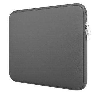 Klēpjdatora Neoprēna Soma Apvalks Vāciņš Maciņš 14"-15,6", Pelēks | Laptop Neoprene Sleeve Pouch Bag Cover Case