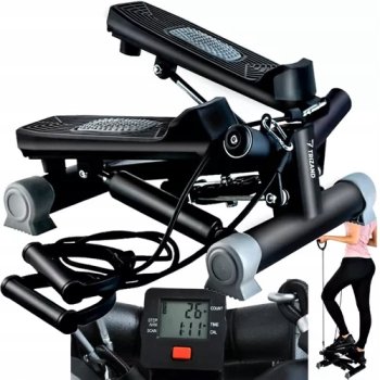 Steperis Soļošanas Trenažieris ar Gumijas Espanderiem Trizand 22776 | Stepper Fitness Exercise Machine