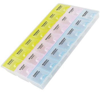 Nedēļas tablešu organizators 7 dienām