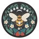 Popsockets 2 Bee Boho telefona turētājs un statīvs – melns