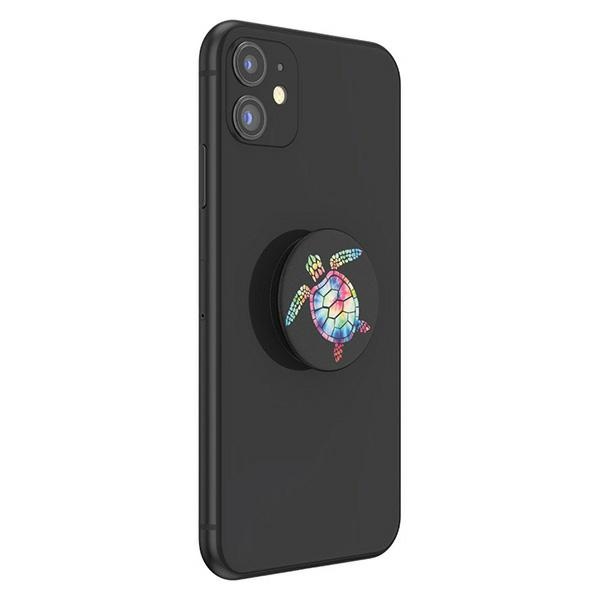 Popsockets 2 Psychedelic Turtle tālruņa turētājs un statīvs (2)
