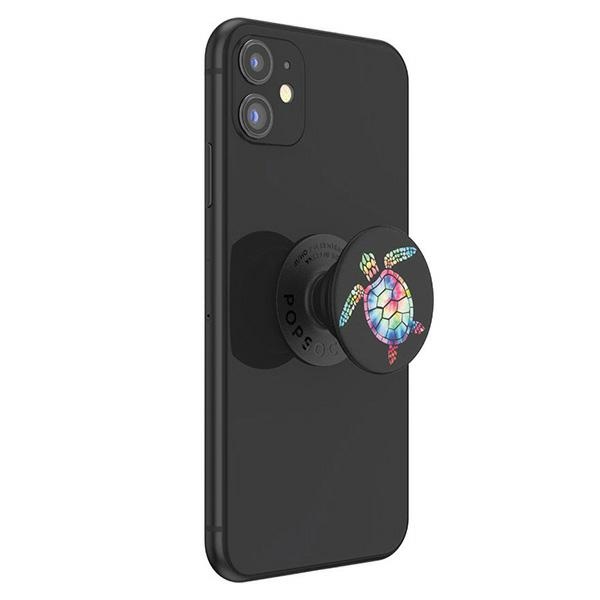 Popsockets 2 Psychedelic Turtle tālruņa turētājs un statīvs (3)