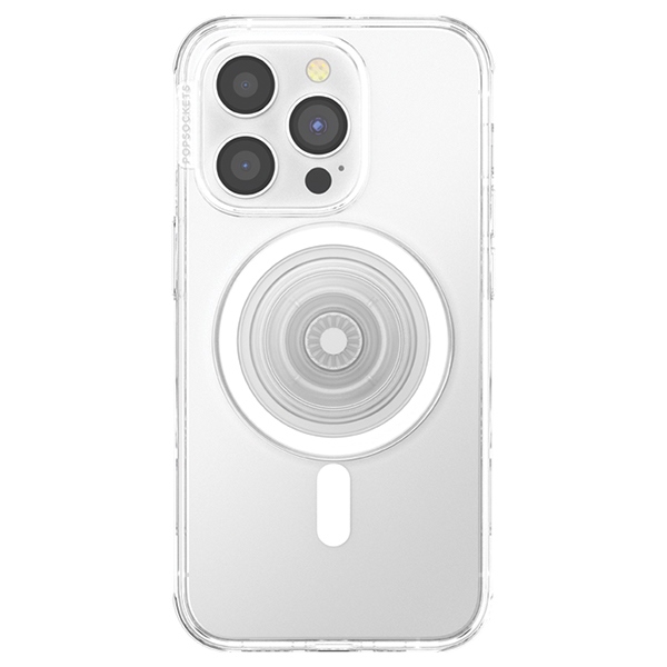 Popsockets PopGrip MagSafe 2 telefona turētājs un statīvs – caurspīdīgs (1)