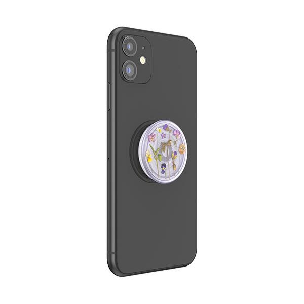 Popsockets PlantCore satvērējs Purple Fields tālruņa turētājs un statīvs – caurspīdīgs (2)