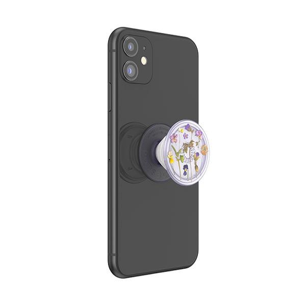 Popsockets PlantCore satvērējs Purple Fields tālruņa turētājs un statīvs – caurspīdīgs (3)