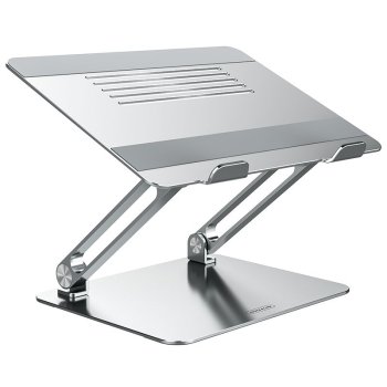 Portatīvā datora statīvs Nillkin ProDesk, regulējams un ergonomisks, sudraba