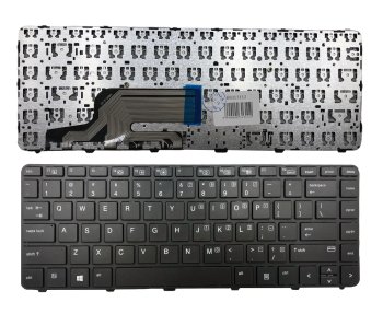 HP portatīvā datora tastatūra ProBook 430 G3 440 G3 445 G3 modelim, melna