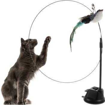 Rotaļlieta "Putns" Kaķiem Ar Piesūcekni | Fishing Rod With Suction Cup Cat Toy