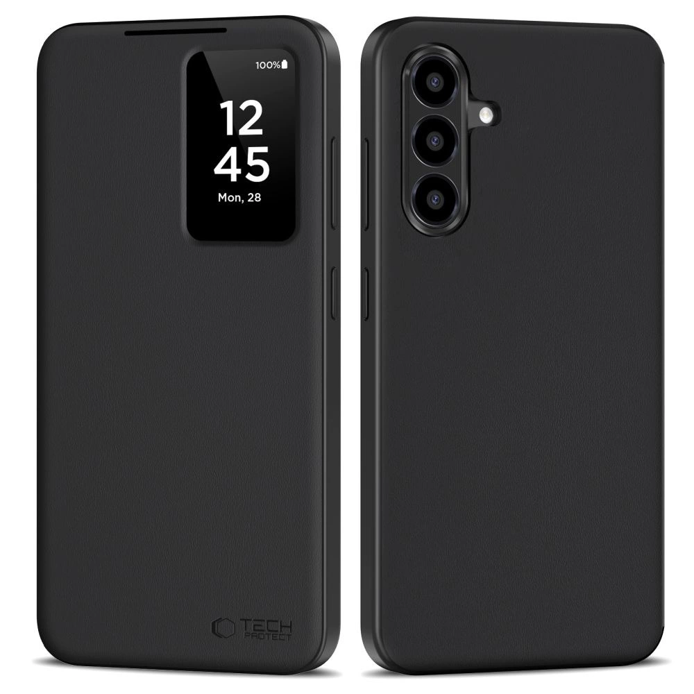 Tech-Protect Smart Wallet maciņš Samsung Galaxy A56 5G - Matēts melns | Phone Case Cover Matte Black