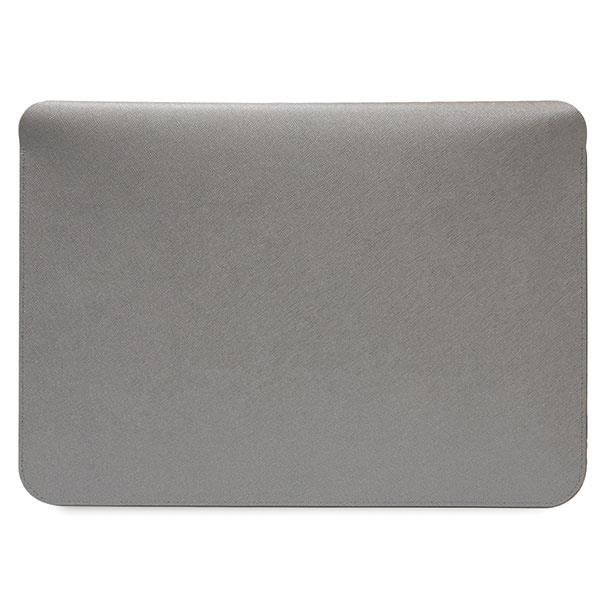 Karl Lagerfeld Saffiano Karl&Choupette case for a 16" laptop - silver (1)