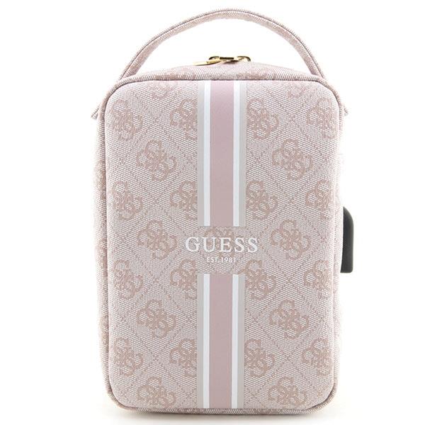 Guess Laptop Backpack Bag Rucksack, Pink Printed Stripes | Datorsoma Tūrisma Skolas Mugursoma (0)