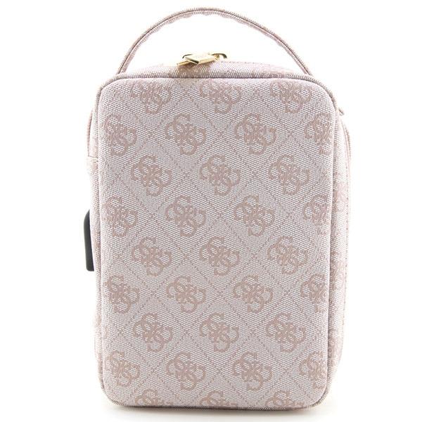 Guess Laptop Backpack Bag Rucksack, Pink Printed Stripes | Datorsoma Tūrisma Skolas Mugursoma (1)