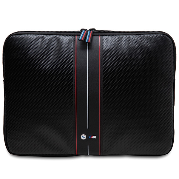 BMW Carbon & Red Stripe apvalks 14" klēpjdatoram - melns | sleeve for a laptop black